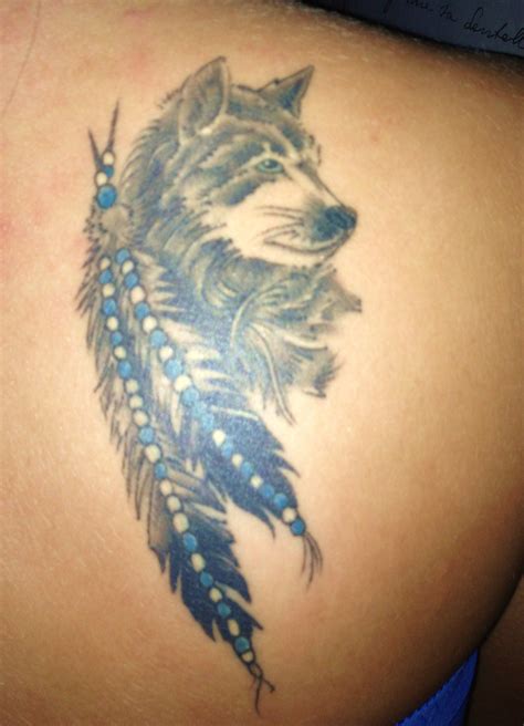 native american wolf tattoos.